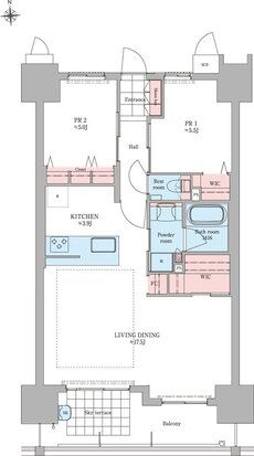 ロイヤルガーデン高松駅南弐番館 間取り C TYPE MENU2