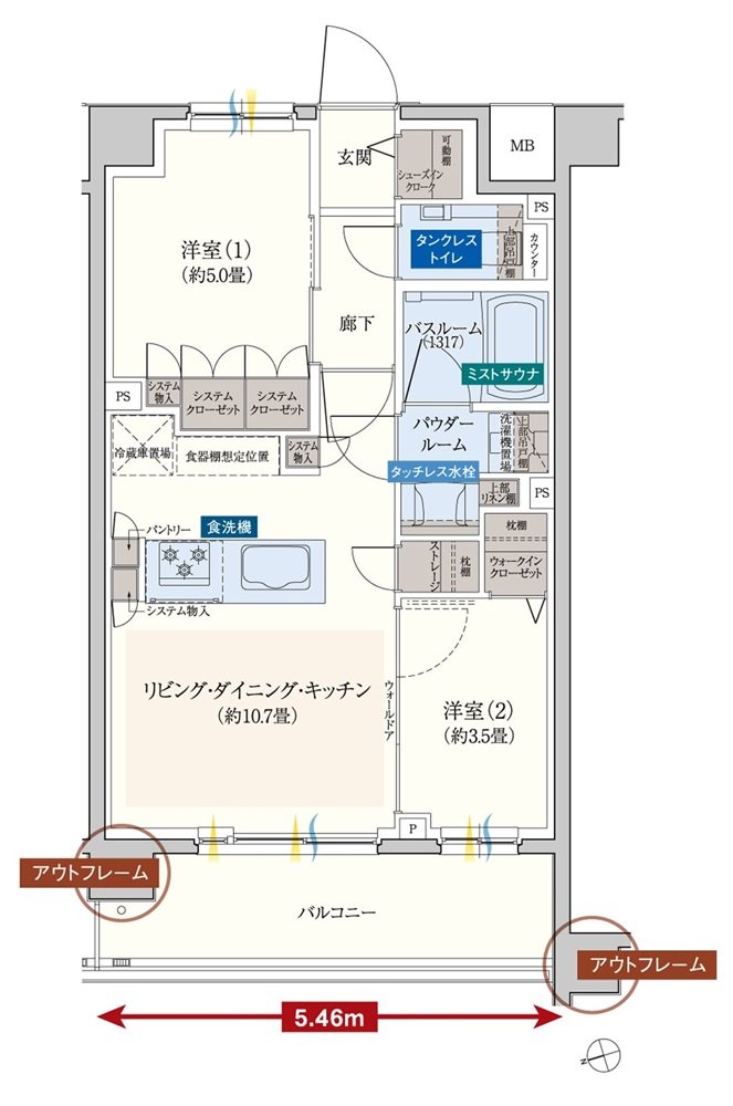 エクセレントシティ成増二丁目 間取り D1 type