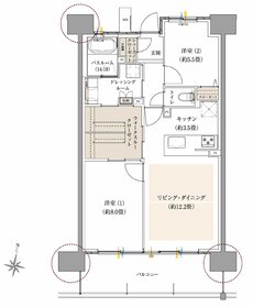 ザ・サーパス前橋駅前 間取り E1タイプ（メニュープラン）