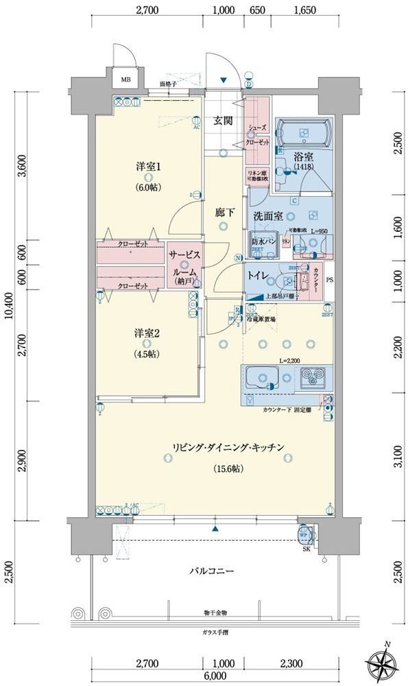 アメイズ串木野ビューテラス 間取り C type