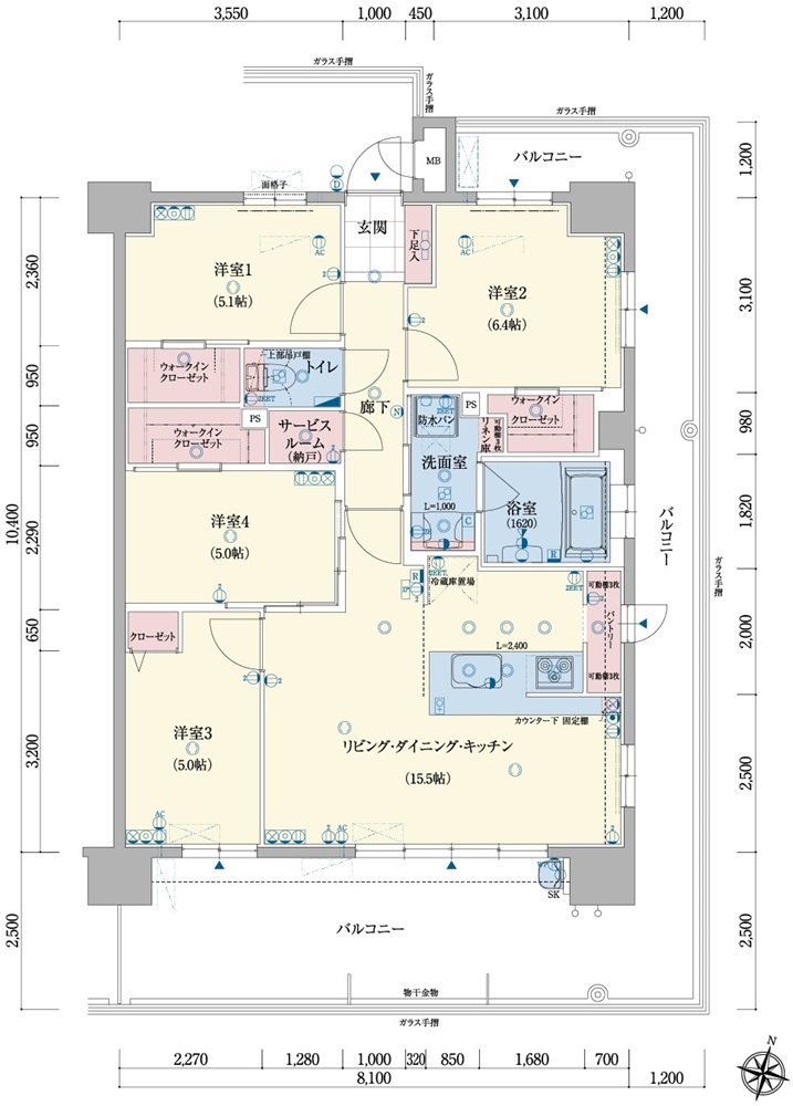 アメイズ串木野ビューテラス 間取り D type