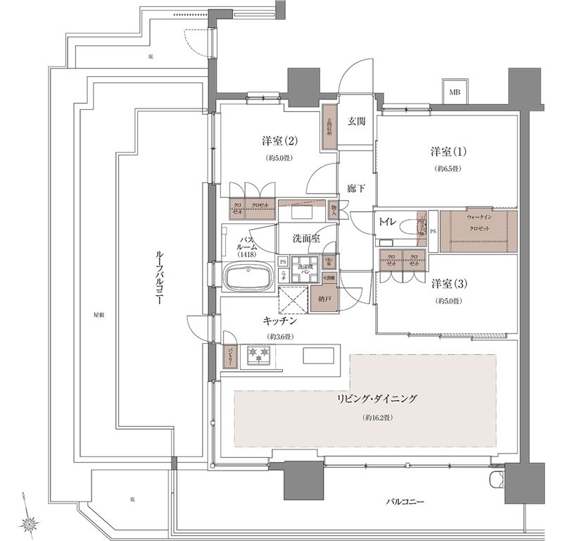 ザ・ライオンズ千林駅前 間取り E TYPE