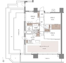 ザ・ライオンズ千林駅前 間取り E TYPE
