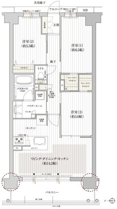 プレサンス ロジェ 京都御所西 桜雅邸 間取り B2タイプ