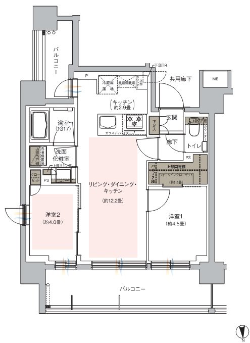ウィルローズ自由が丘 間取り D type