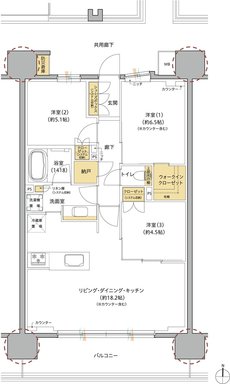 レ・ジェイド海老名 間取り SD type