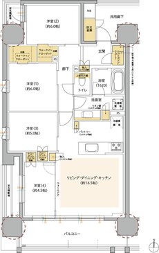 レ・ジェイド海老名 間取り SA type