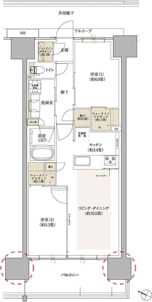 豊橋駅前MID GATE プロジェクト 間取り G TYPE