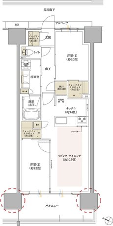 豊橋駅前MID GATE プロジェクト 間取り G TYPE