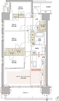 豊橋駅前MID GATE プロジェクト 間取り H TYPE