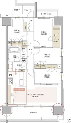 豊橋駅前MID GATE プロジェクト 間取り M TYPE
