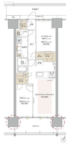 豊橋駅前MID GATE プロジェクト 間取り I TYPE