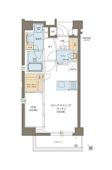 クレアホームズフラン博多祇園 間取り Aタイプ
