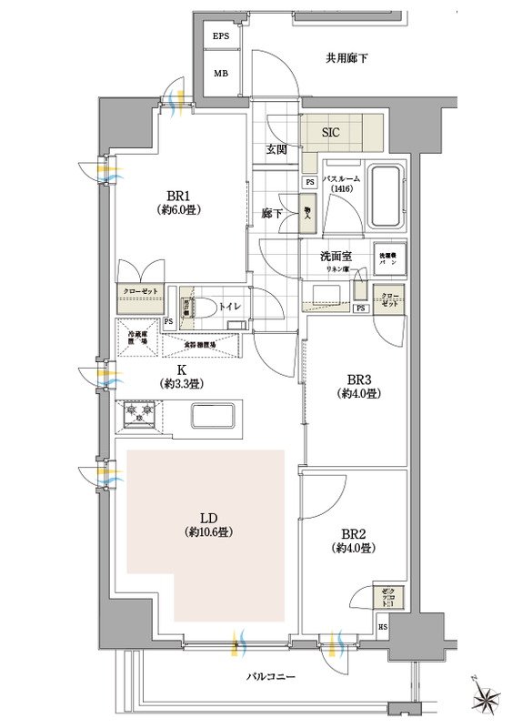 イノバス目白 間取り A2タイプ
