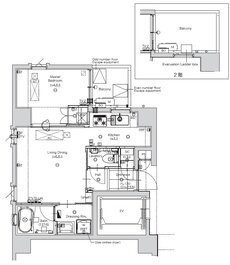 レ・シャトー泉崎 間取り AP type