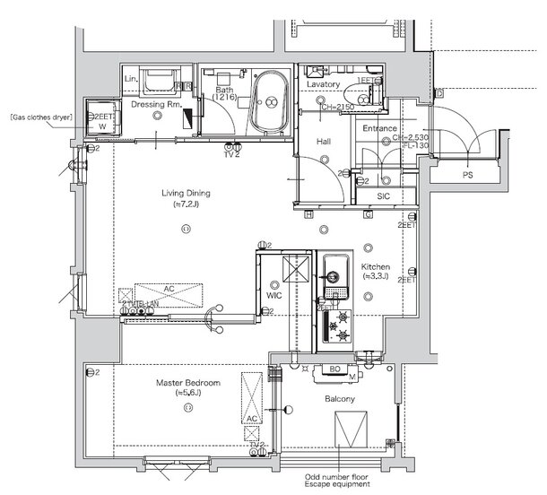 レ・シャトー泉崎 間取り BP type