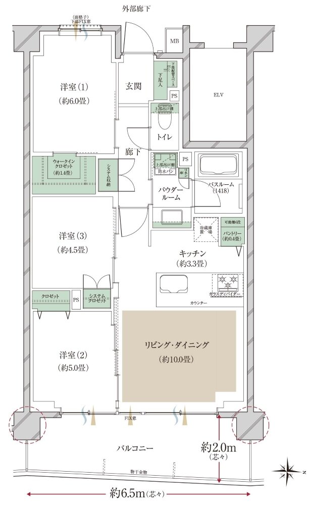 ヴェレーナ大宮櫛引町 間取り S TYPE(第2期1次予告住戸)