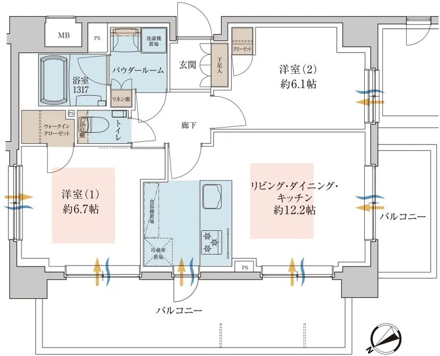セルアージュ横濱和田町 間取り D type