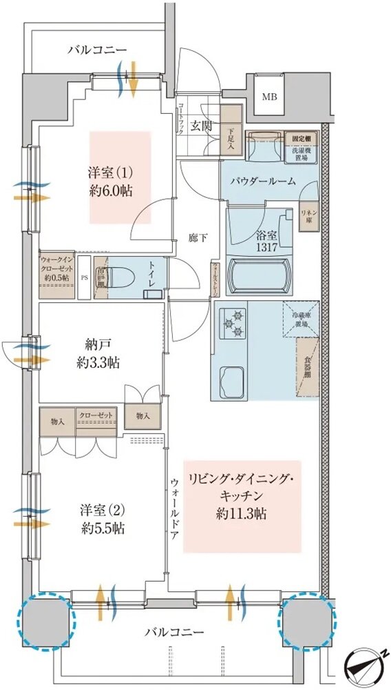 セルアージュ横濱和田町 間取り C type