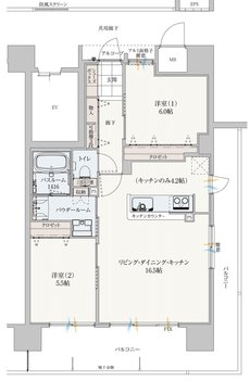 アルファステイツ西嫁島 間取り D TYPE