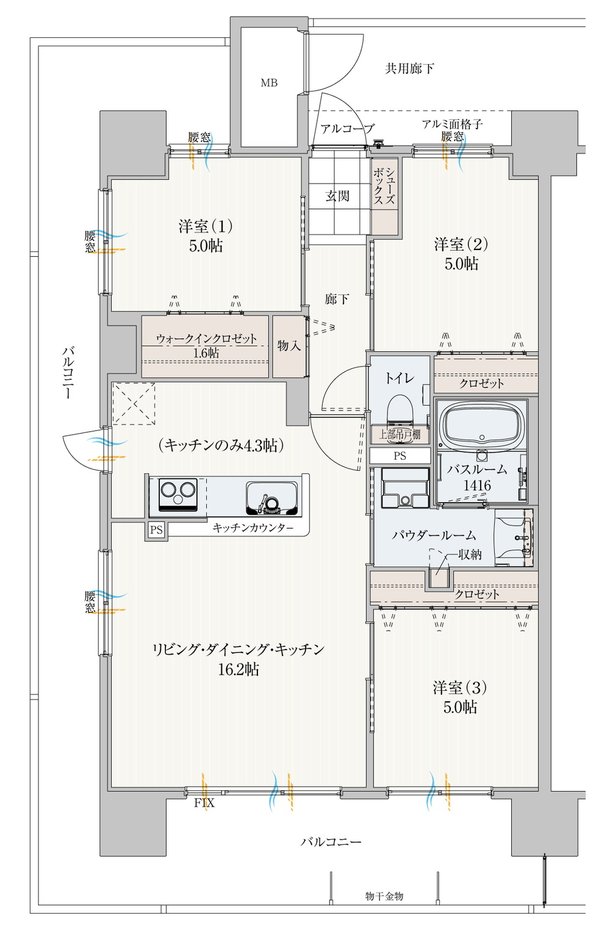 アルファステイツ西嫁島 間取り A TYPE