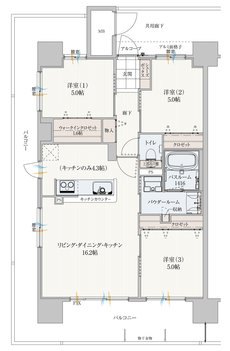 アルファステイツ西嫁島 間取り A TYPE
