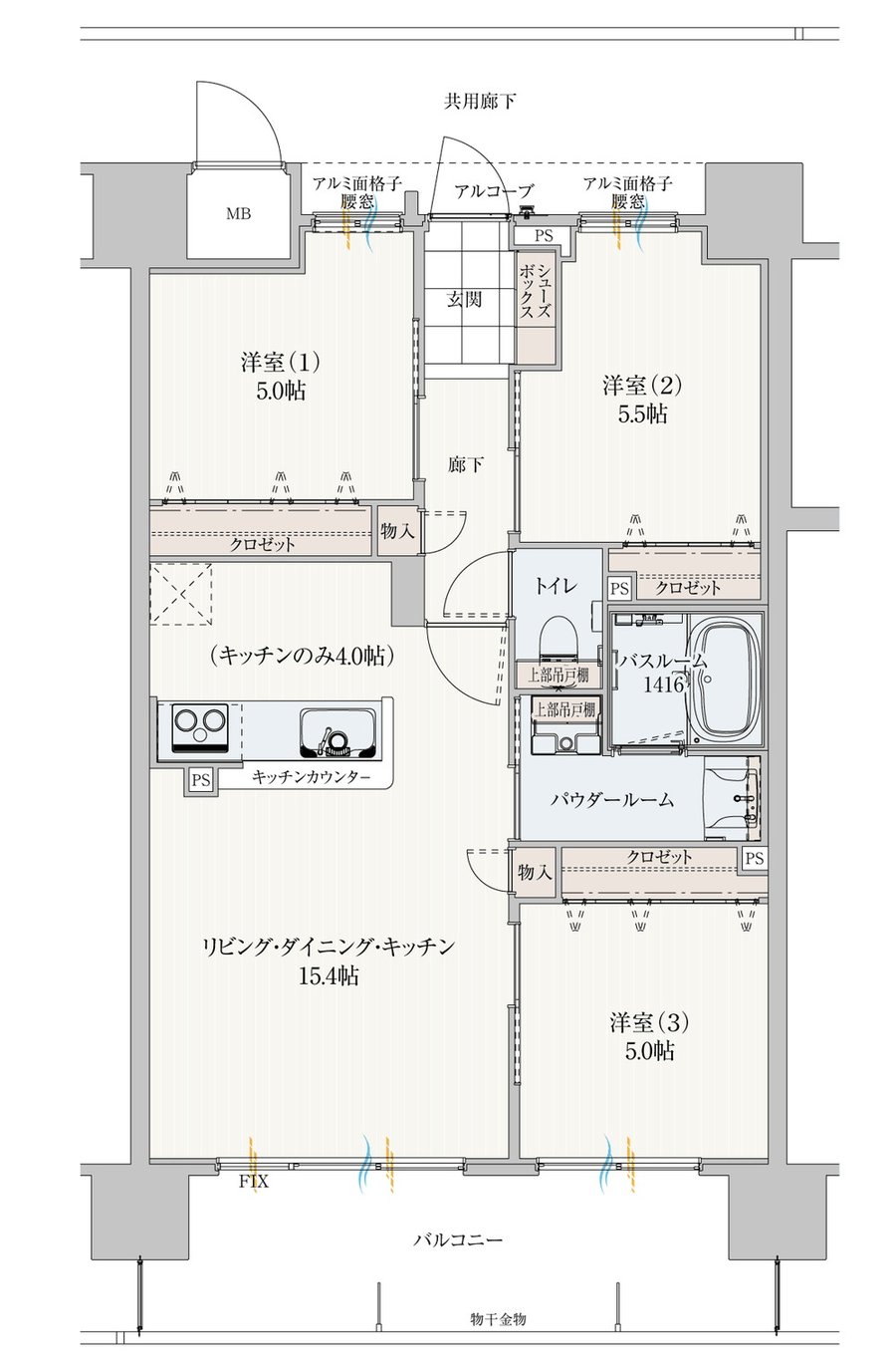 アルファステイツ西嫁島 間取り C TYPE