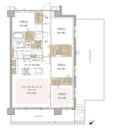 エクセレントシティ幕張 THE GRAN 間取り S1r type