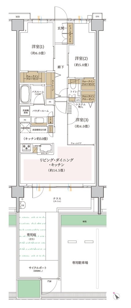 エクセレントシティ幕張 THE GRAN 間取り I1g type