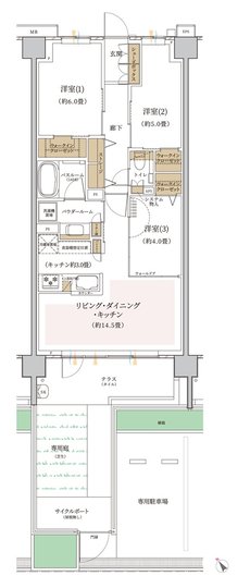 エクセレントシティ幕張 THE GRAN 間取り I1g type
