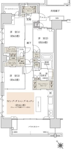 プラウド登戸 間取り E type