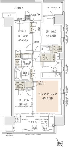 プラウド登戸 間取り D type