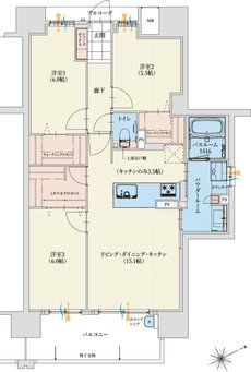 アルファステイツ四日市新正II 間取り F TYPE［基本プラン］