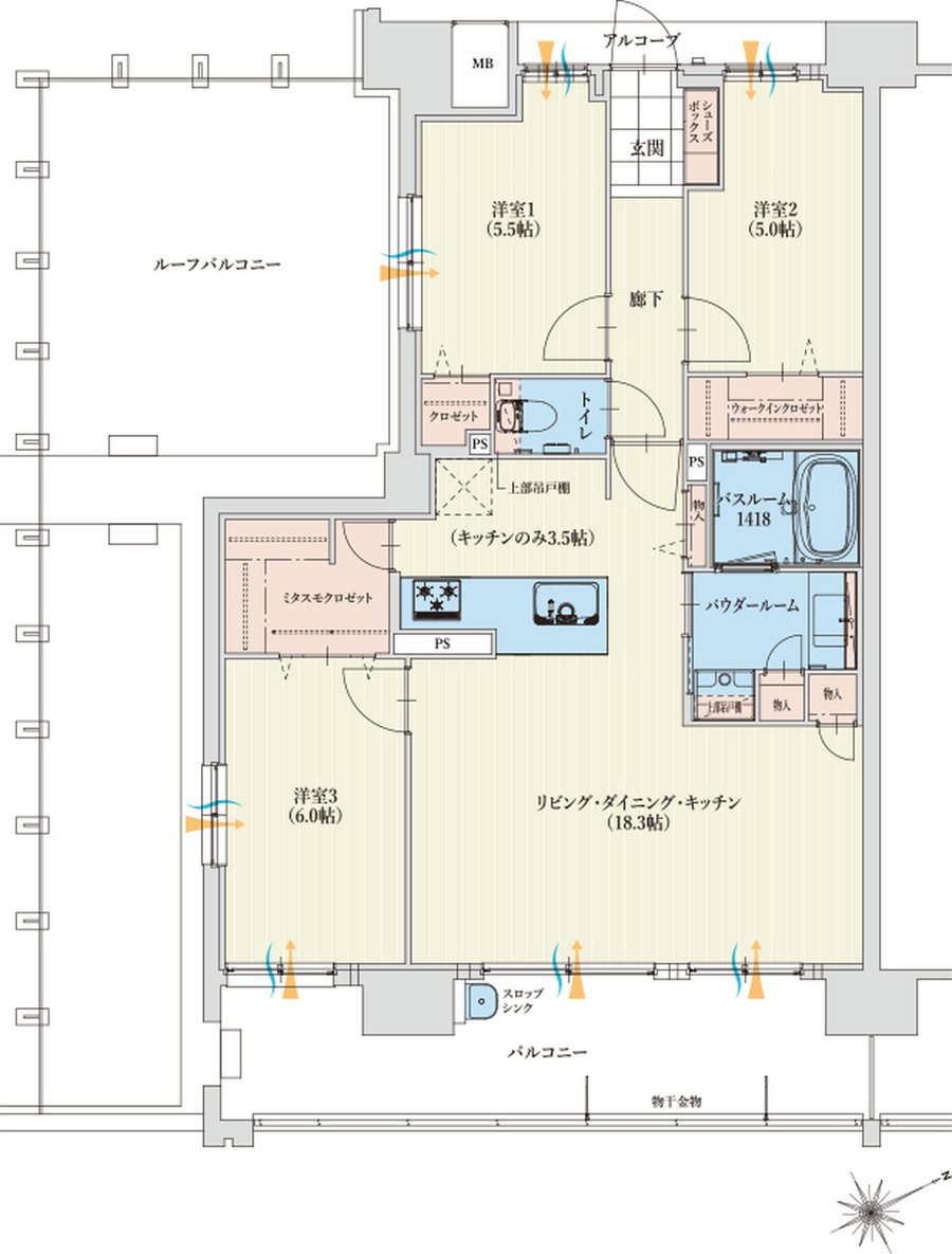 アルファステイツ四日市新正II 間取り G TYPE［基本プラン］