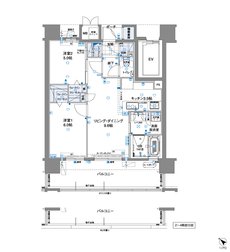 ビバシティ城栄弐番館アクア 間取り B type