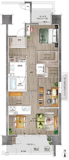 リコット新上挙母 間取り C type