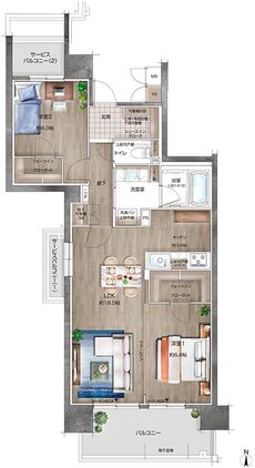 リコット新上挙母 間取り D type