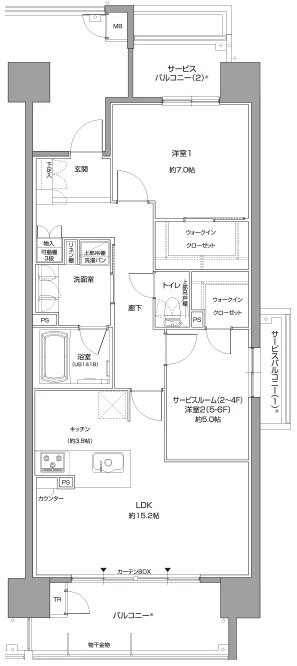 リコット新上挙母 間取り C type menu1