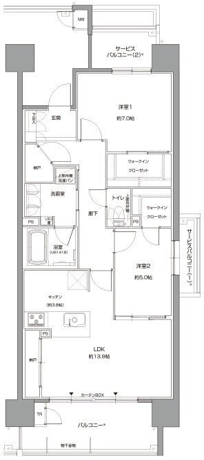リコット新上挙母 間取り C type menu2