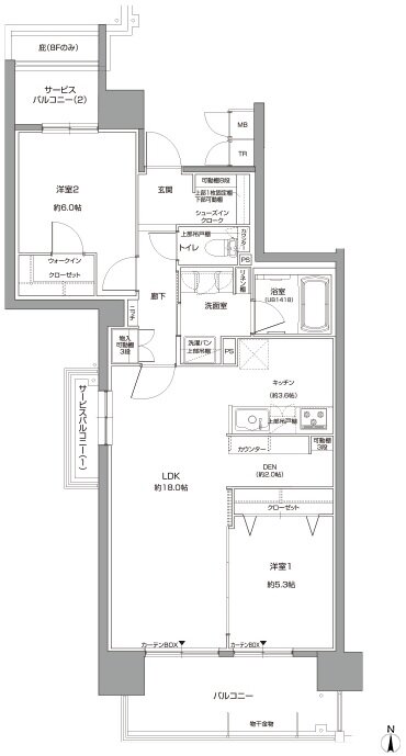 リコット新上挙母 間取り D type menu1