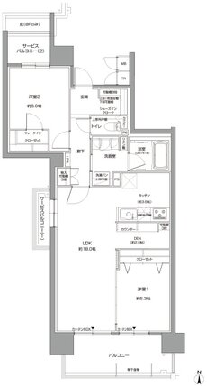 リコット新上挙母 間取り D type menu1