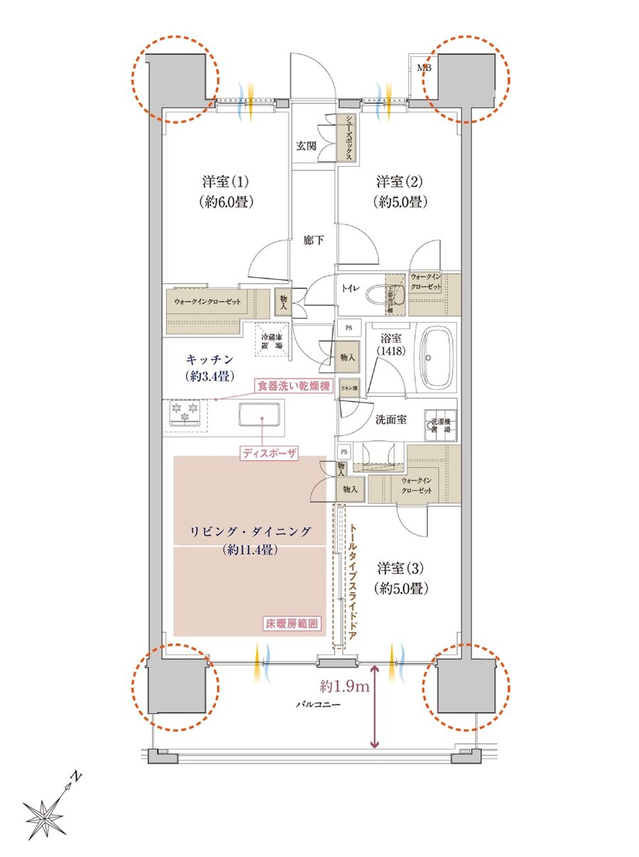 THE MACHIDA CLASS PROJECT 間取り H TYPE