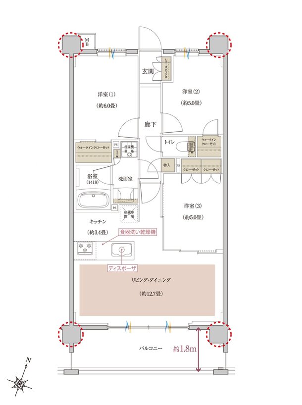 THE MACHIDA CLASS PROJECT 間取り E1 TYPE
