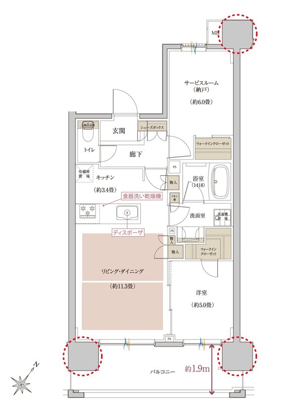 THE MACHIDA CLASS PROJECT 間取り B TYPE