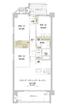 サンクレーア本郷 間取り Aタイプ