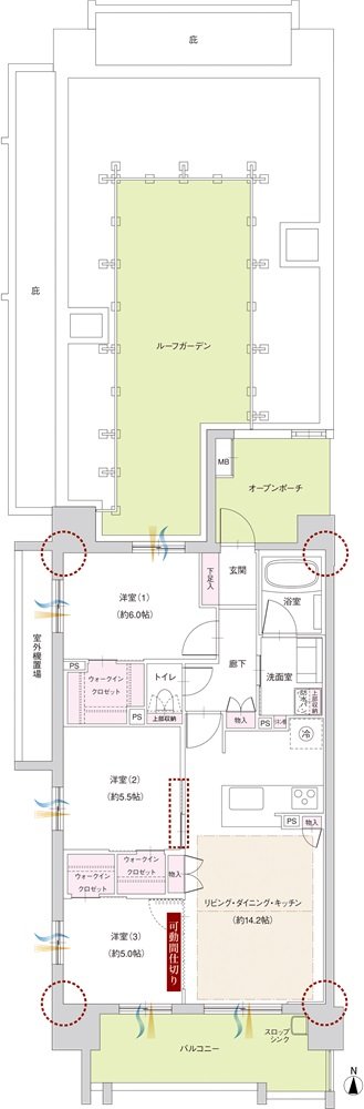 ファミリアーレ岩倉駅前 間取り AR TYPE