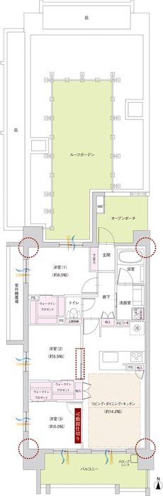 ファミリアーレ岩倉駅前 間取り AR TYPE