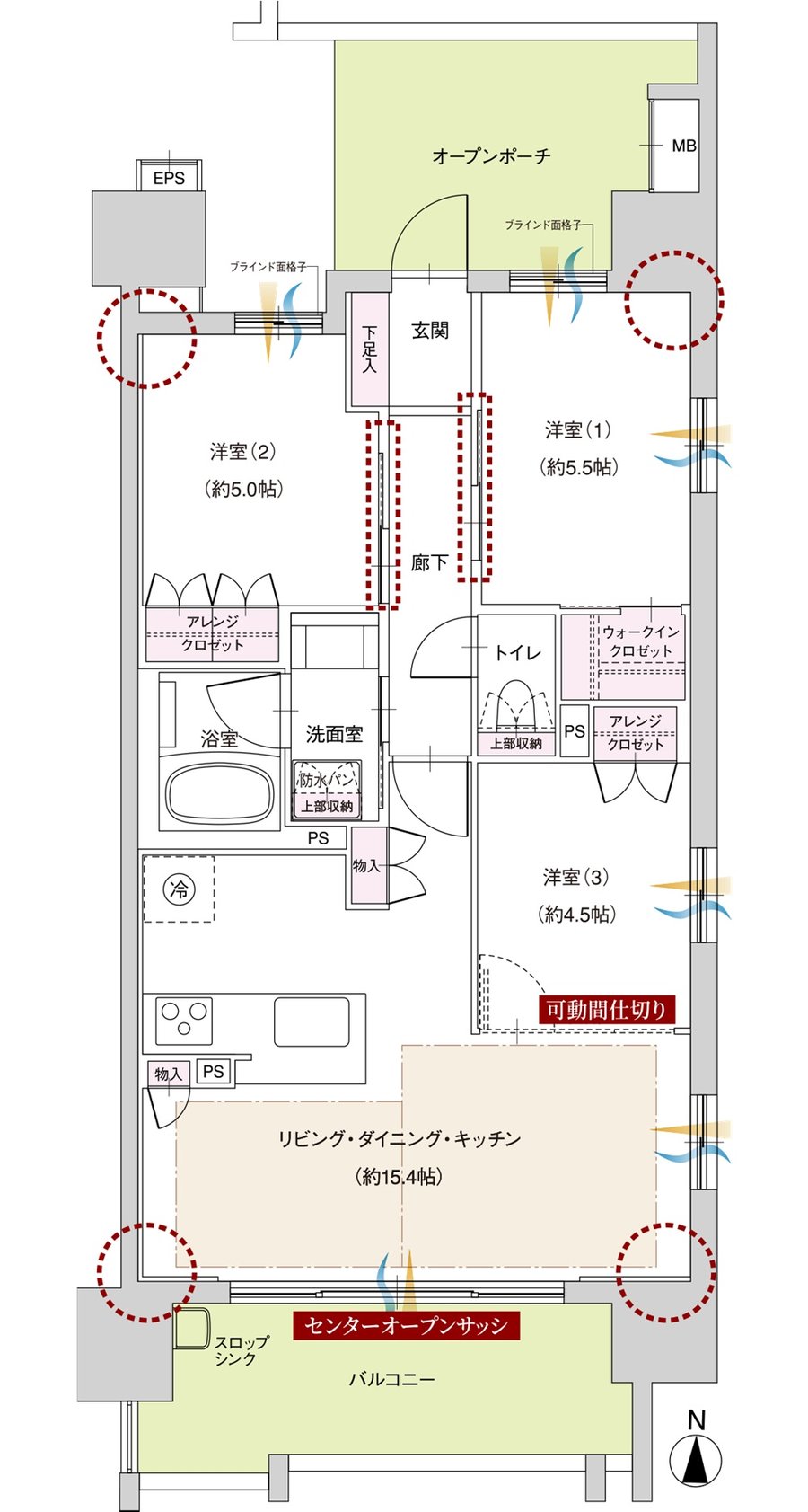 ファミリアーレ岩倉駅前 間取り C TYPE
