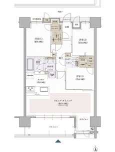 クレアホームズ松山南堀端 ザ・プレミアム 間取り Gタイプ［MENU PLAN2］