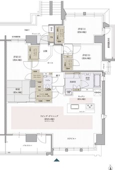 クレアホームズ松山南堀端 ザ・プレミアム 間取り Oタイプ［MENU PLAN1］